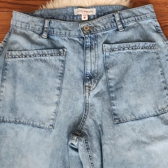 Lucky Brand High Rise Wide Leg Crop - Picture 4 of 6